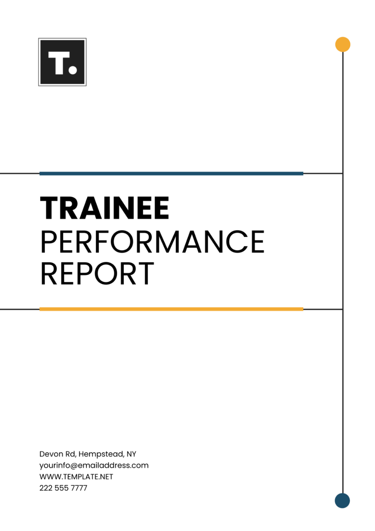 Trainee Performance Report Template - Edit Online & Download