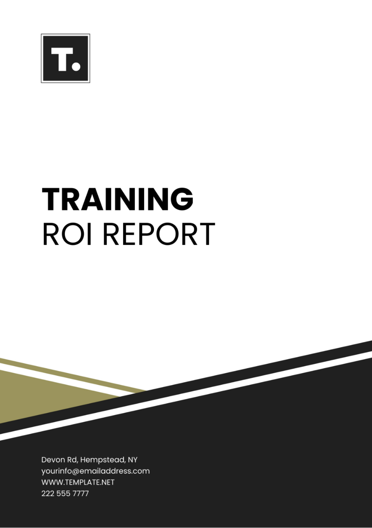 Training ROI Report Template - Edit Online & Download