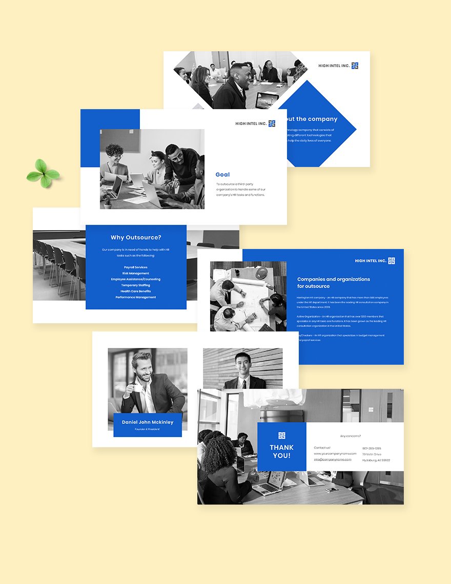 HR Outsourcing Presentation Template
