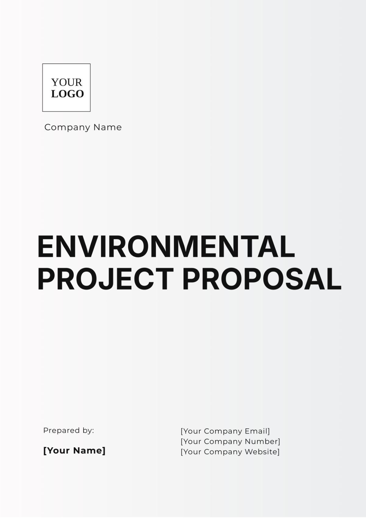 Environmental Project Proposal Template