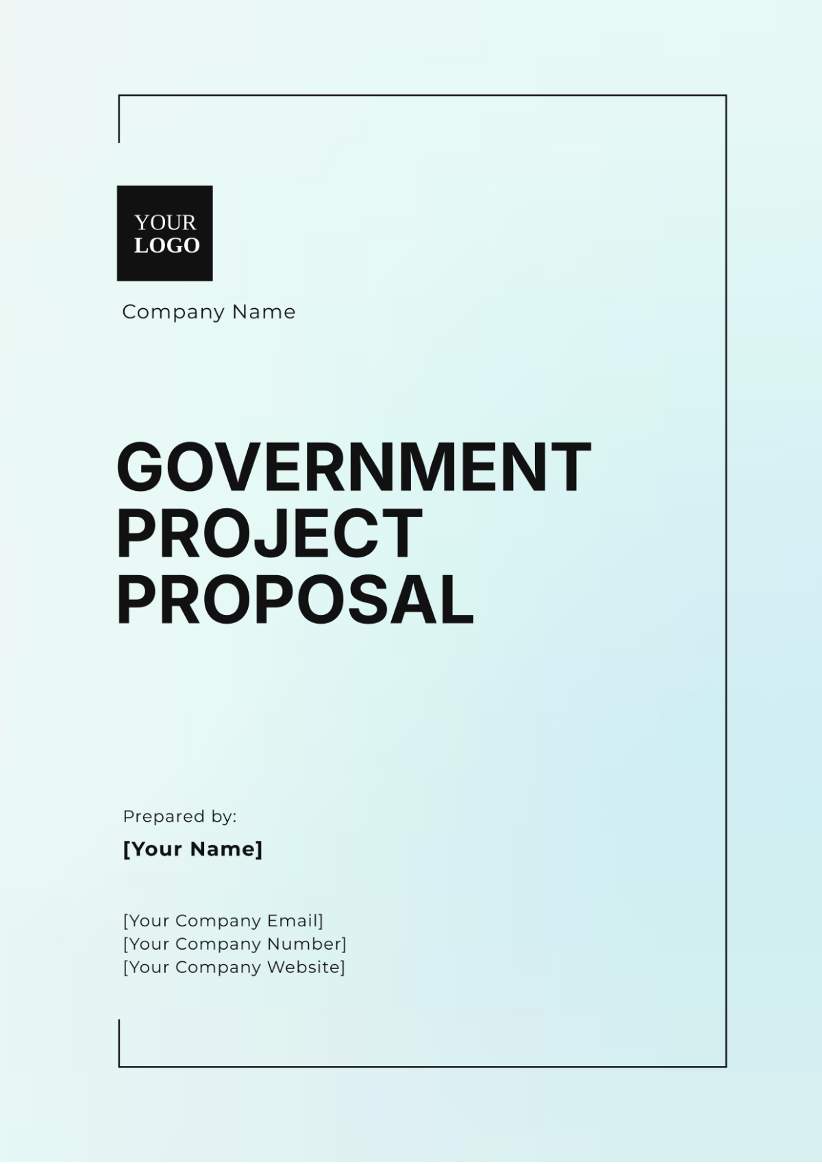 Government Project Proposal Template