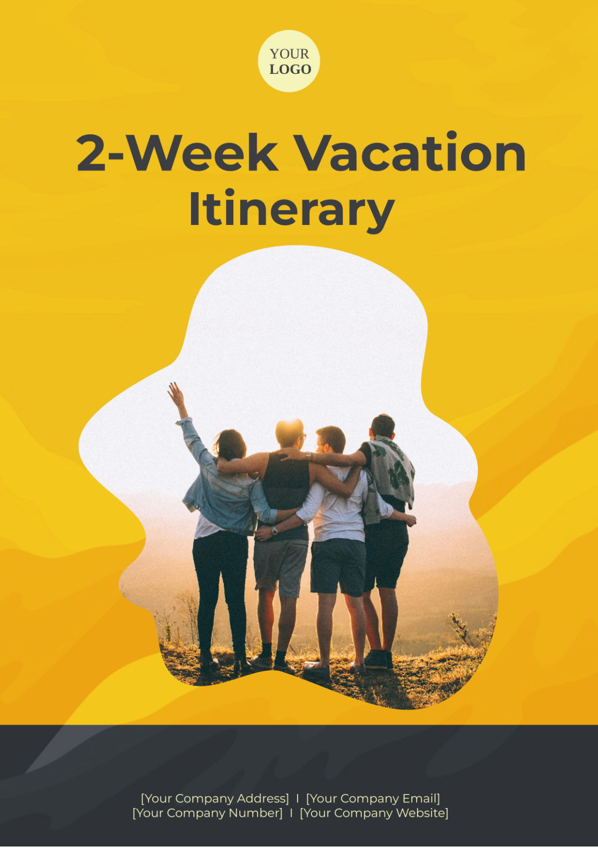 Blank 2-Week Vacation Itinerary Template - Edit Online & Download