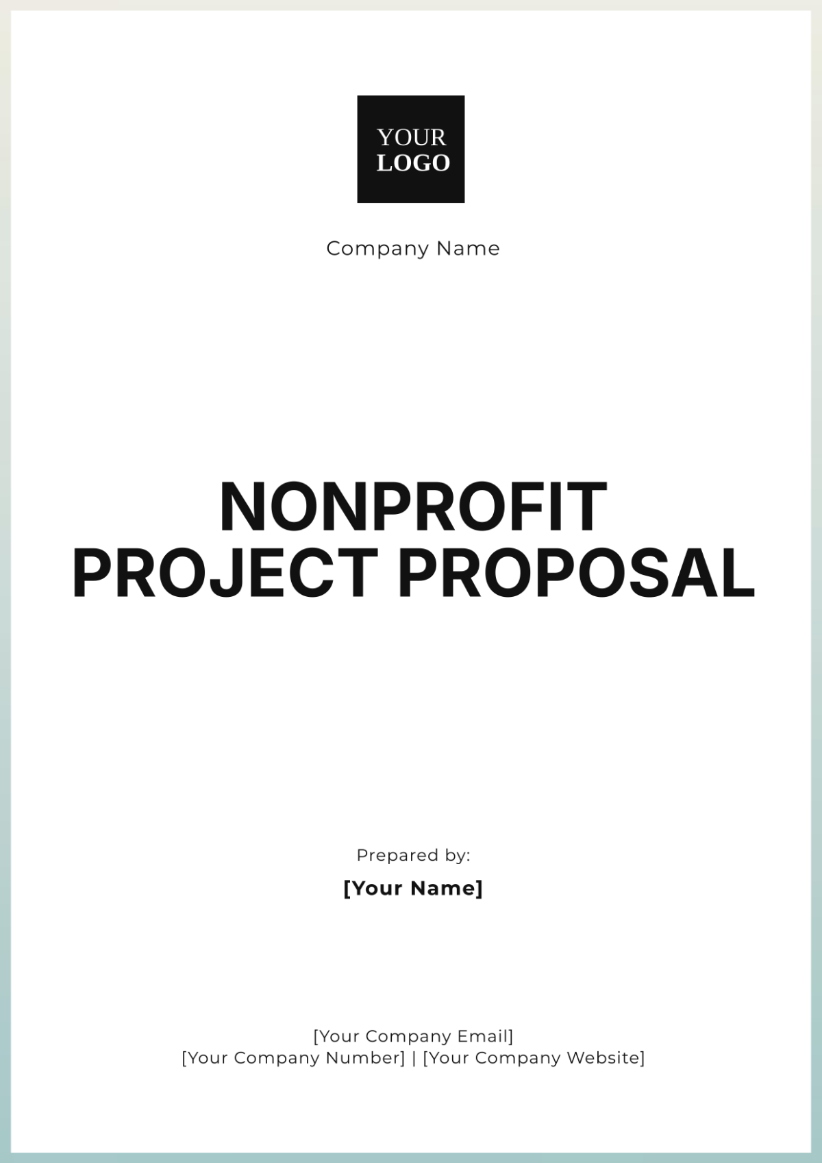 Nonprofit Project Proposal Template