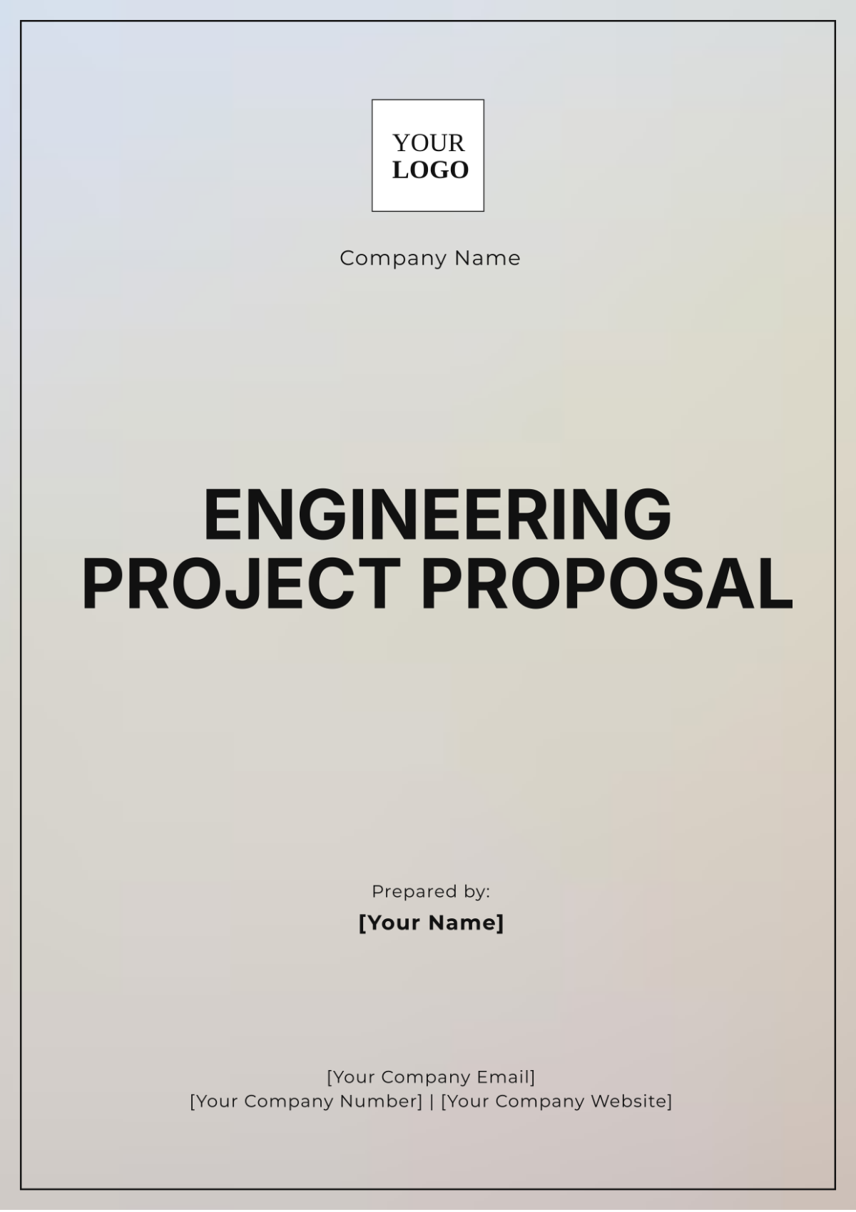 Engineering Project Proposal Template