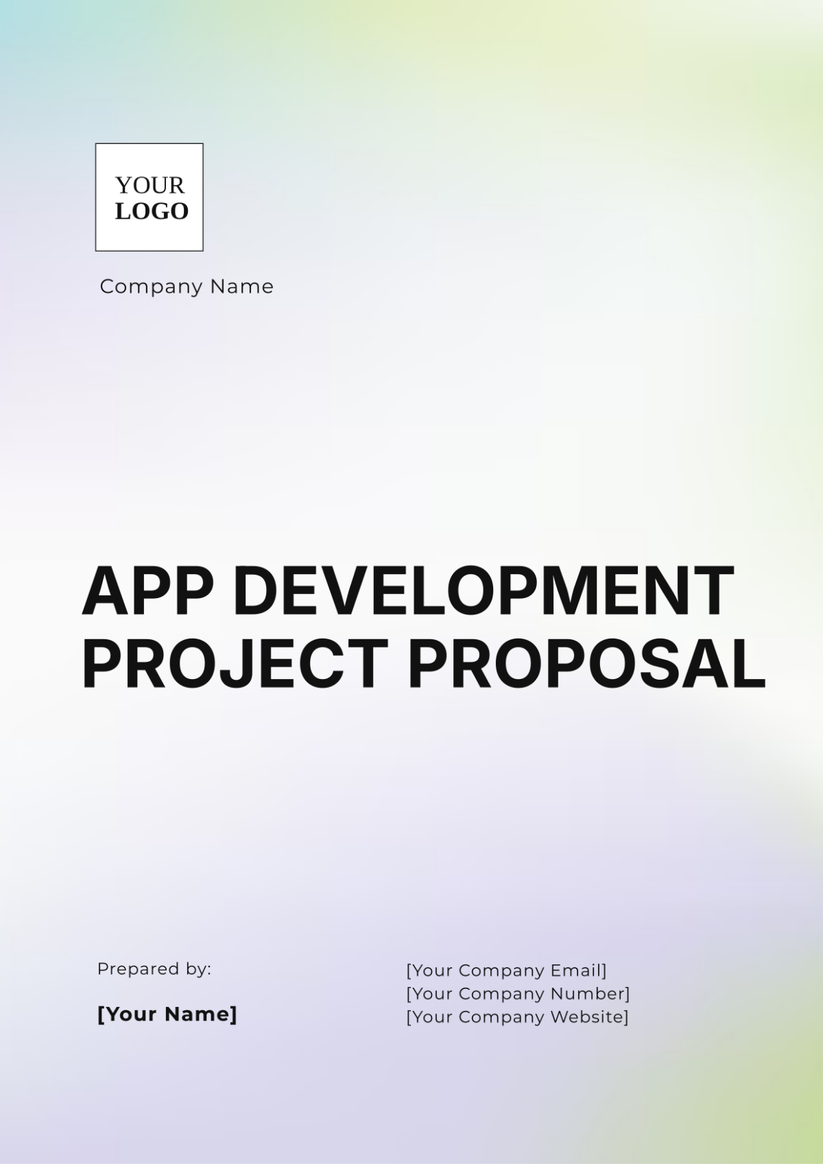 App Development Project Proposal Template