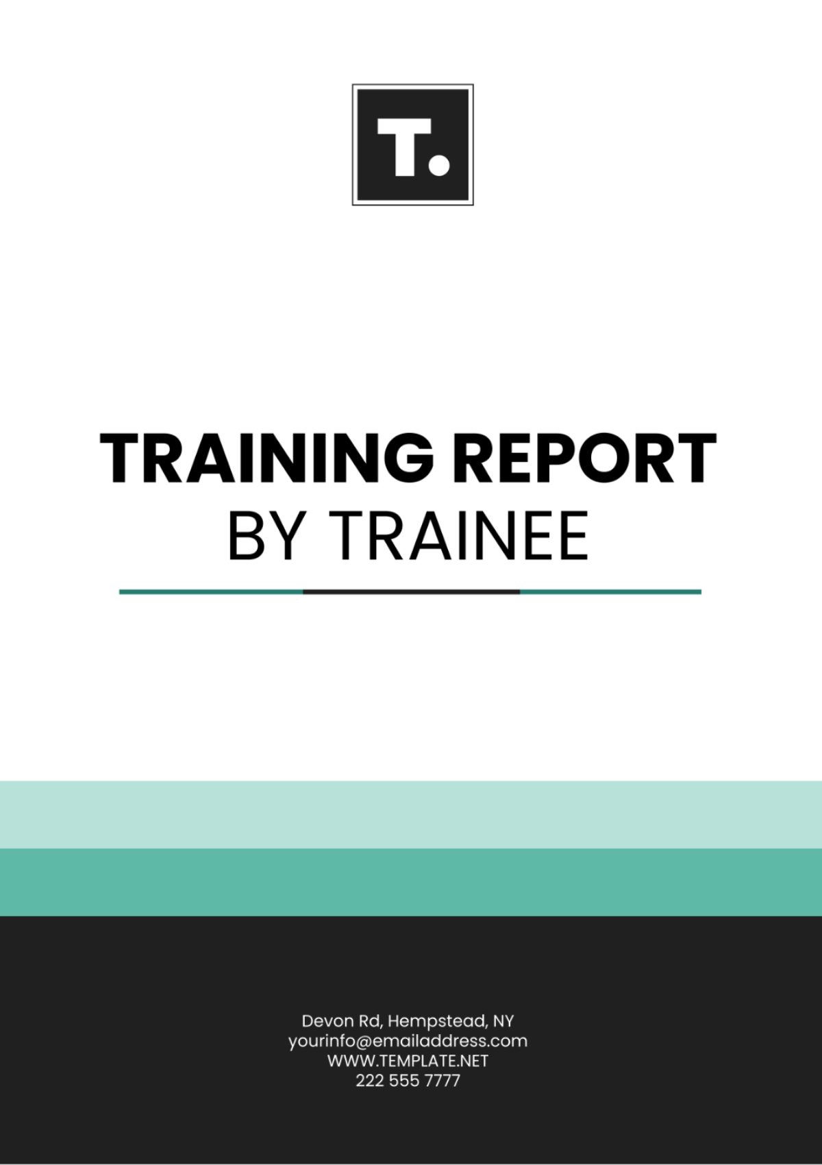 Training Report by Trainee Template