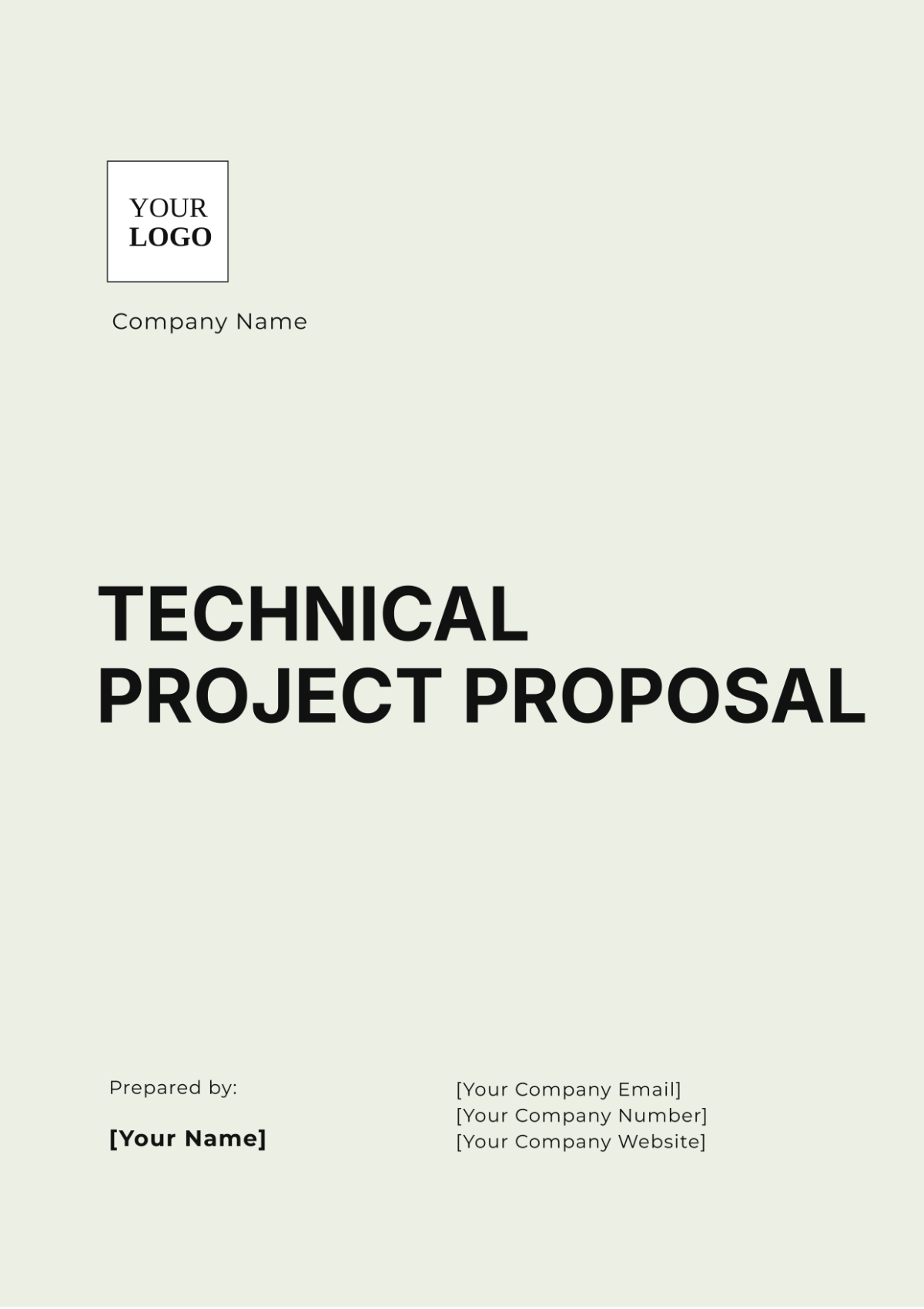 Technical Project Proposal Template