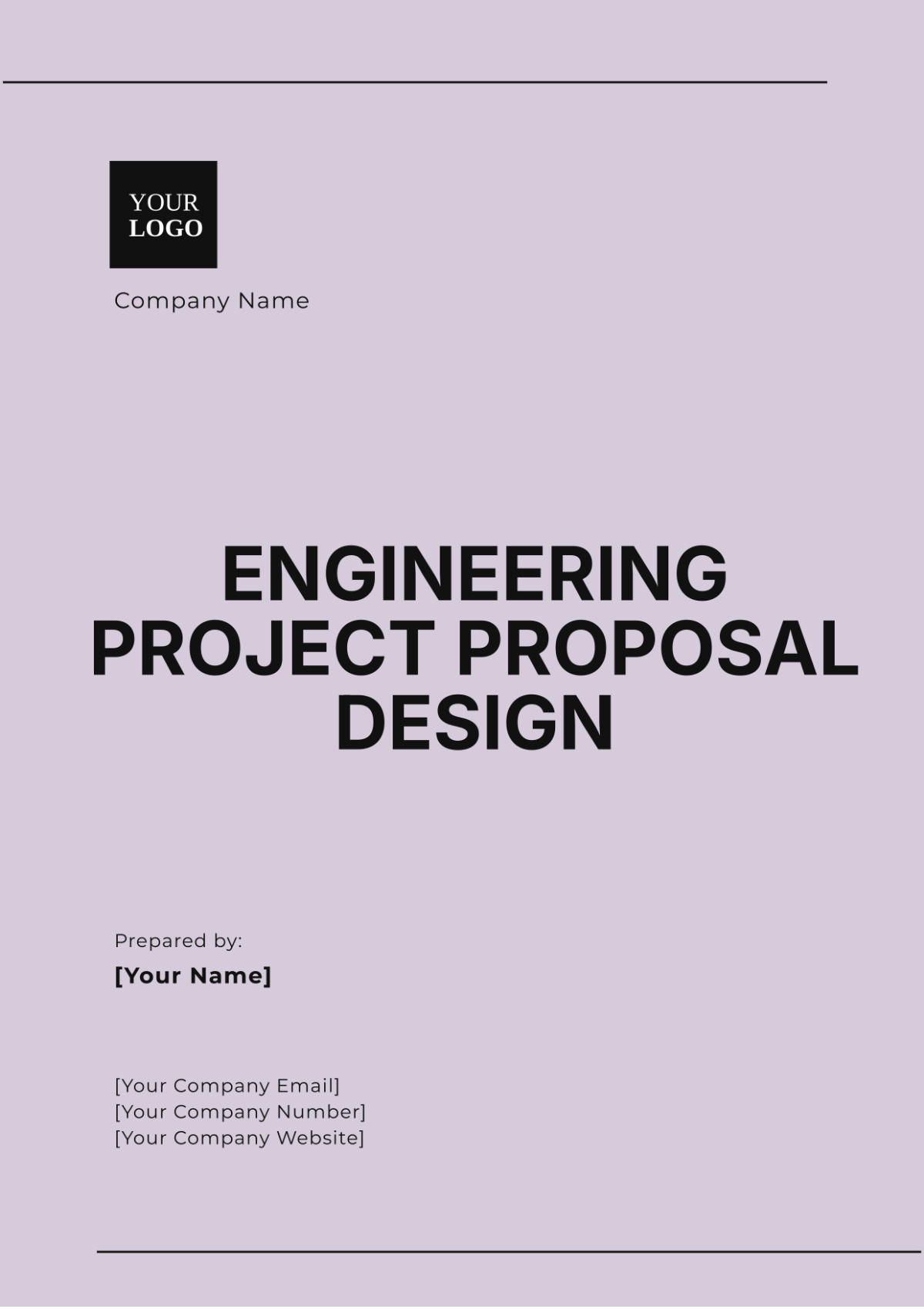 Engineering Project Proposal Design Template