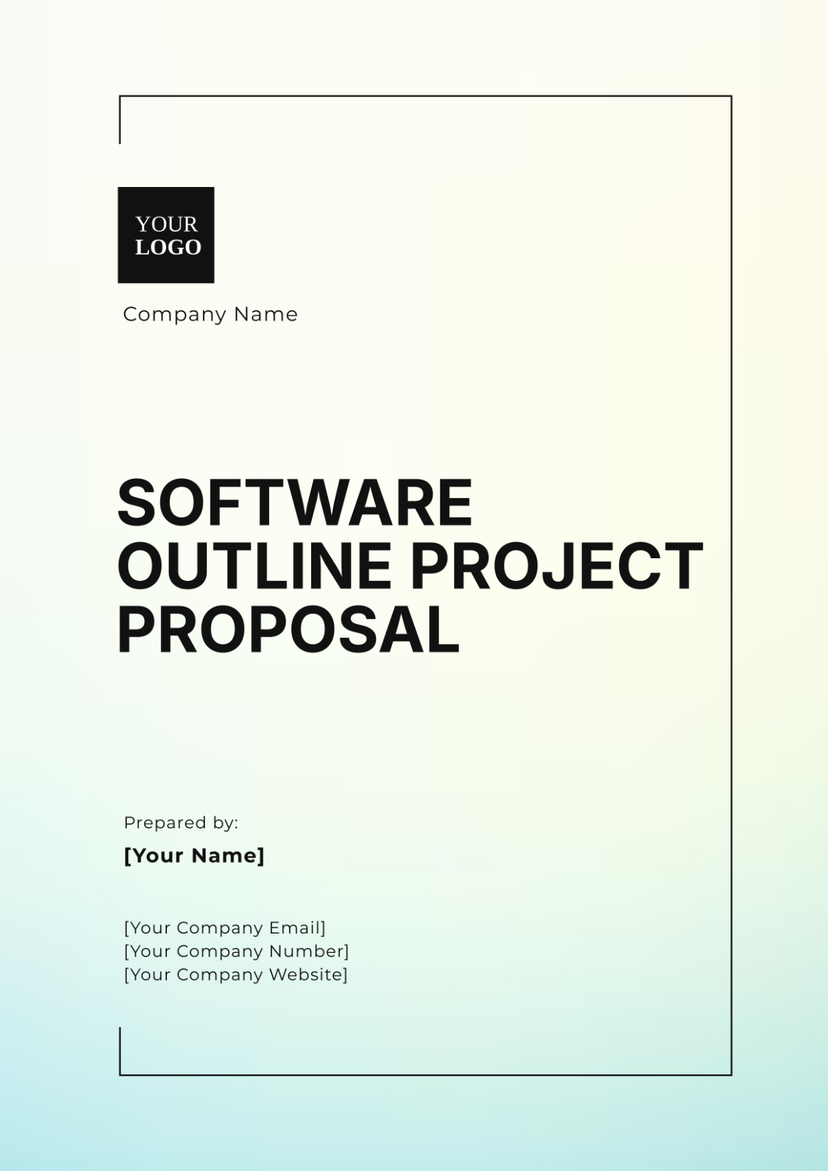 Software Outline Project Proposal Template