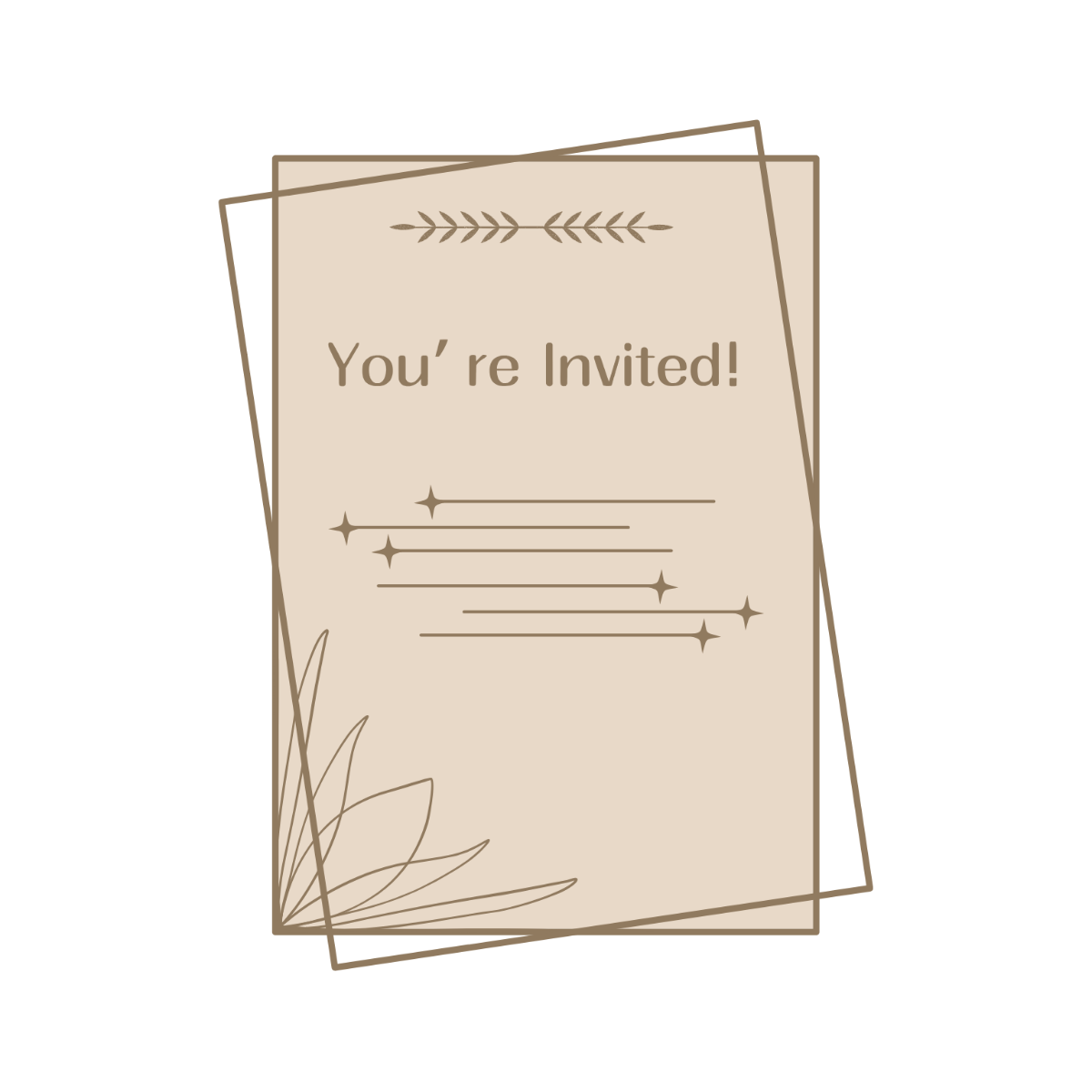 Minimalist Invitation Clipart - Edit Online | Template.net