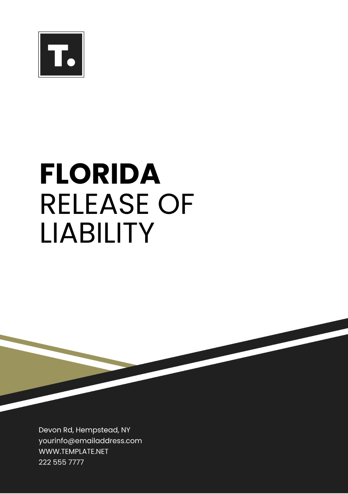 Florida Release of Liability Template