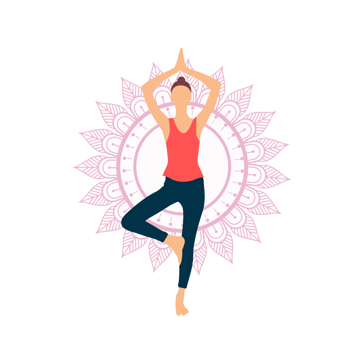 Yoga Pose Icon Clipart