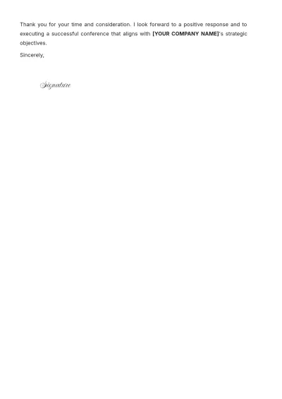 Free Simple Event Budget Proposal Letter Template to Edit Online