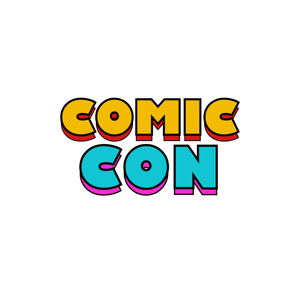 3D Comic Con Clipart