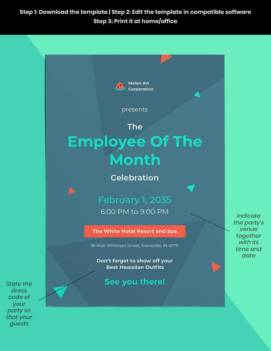 Employee of the Month Invitation Template