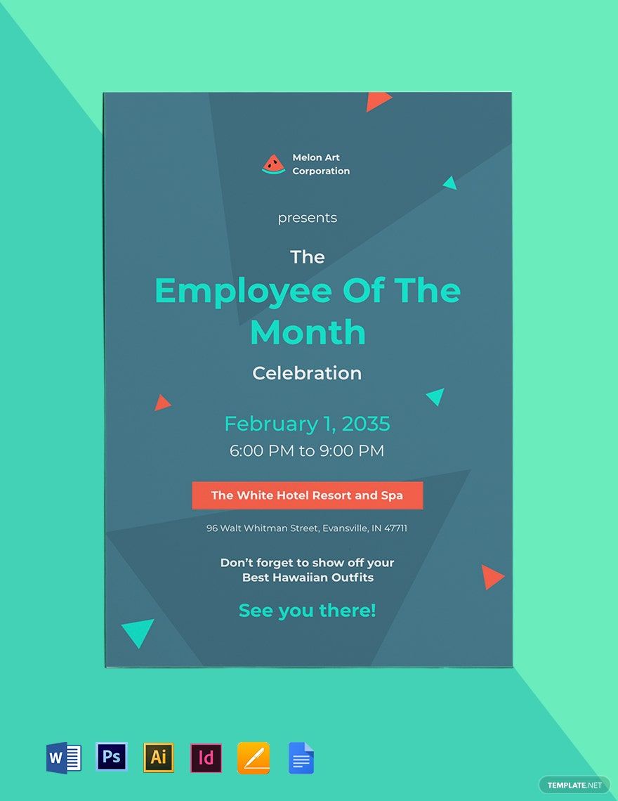Employee of the Month Invitation Template