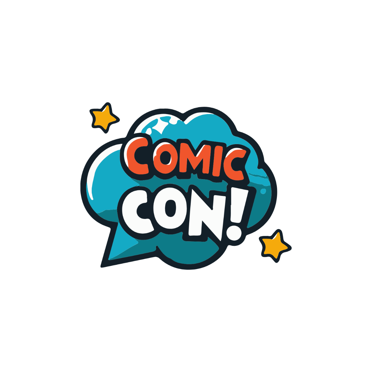 Cartoon Comic Con Clipart - Edit Online & Download