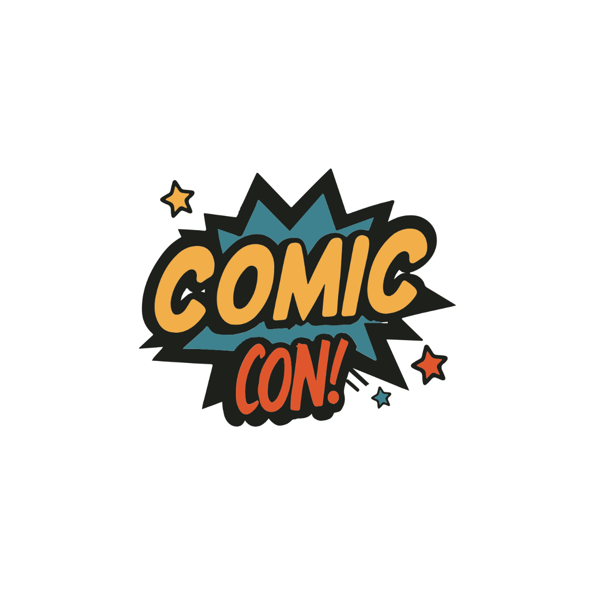 Vintage Comic Con Clipart - Edit Online & Download