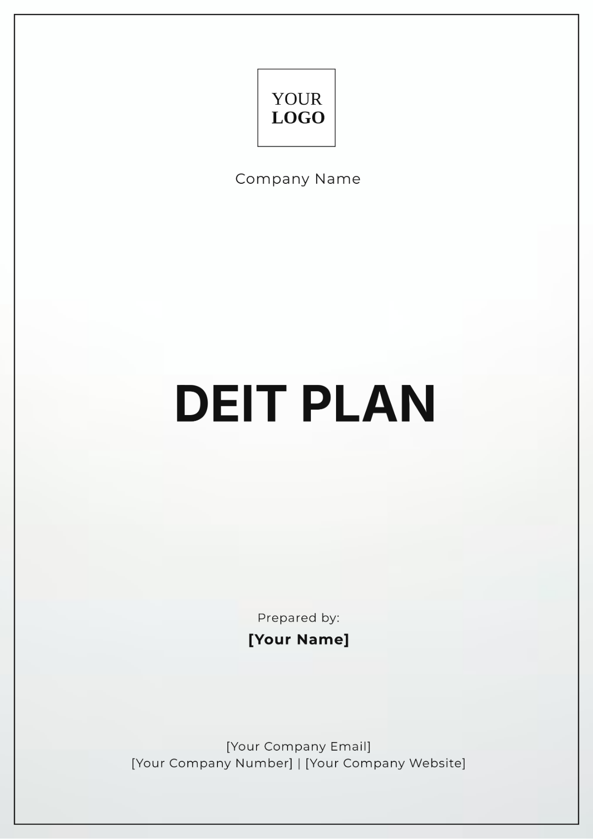 Diet Plan Template