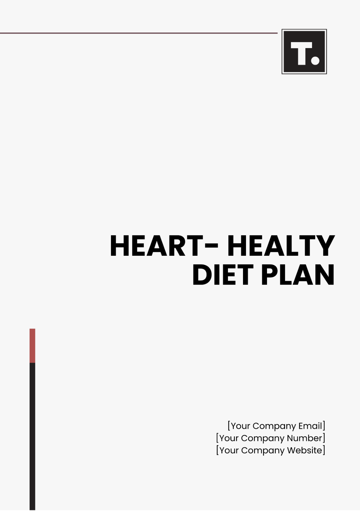 Heart-Healthy Diet Plan Template