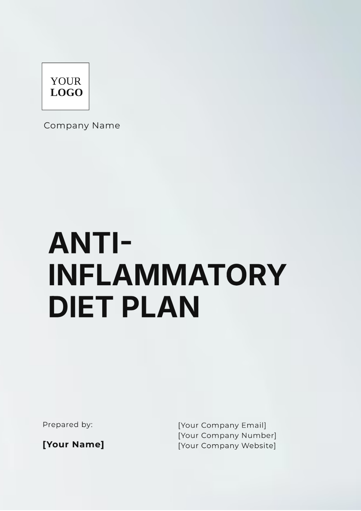 Anti-Inflammatory Diet Plan Template