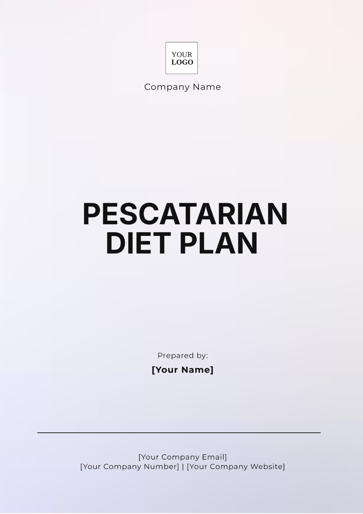 Pescatarian Diet Plan Template - Edit Online & Download