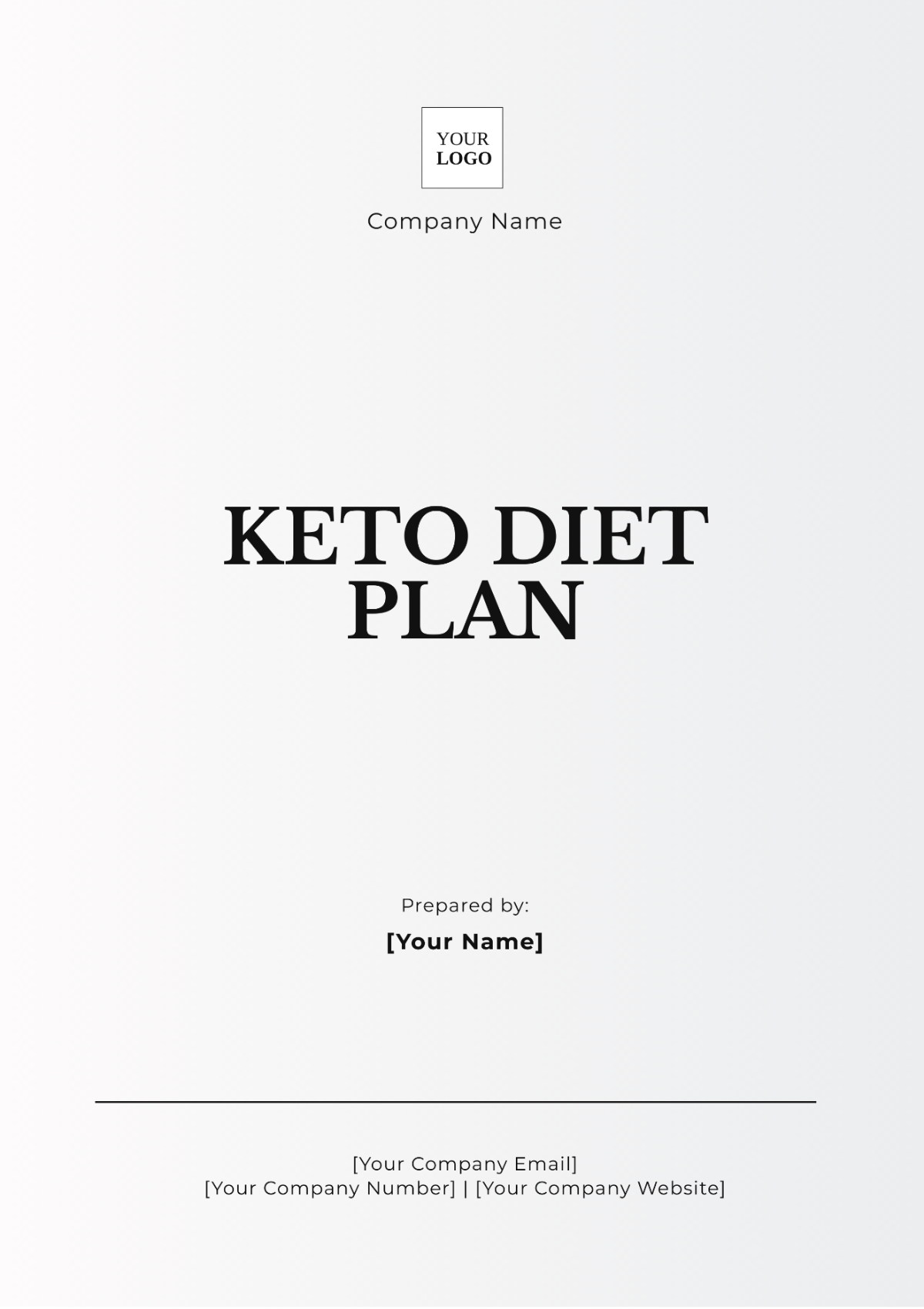 Keto Diet Plan Template - Edit Online & Download