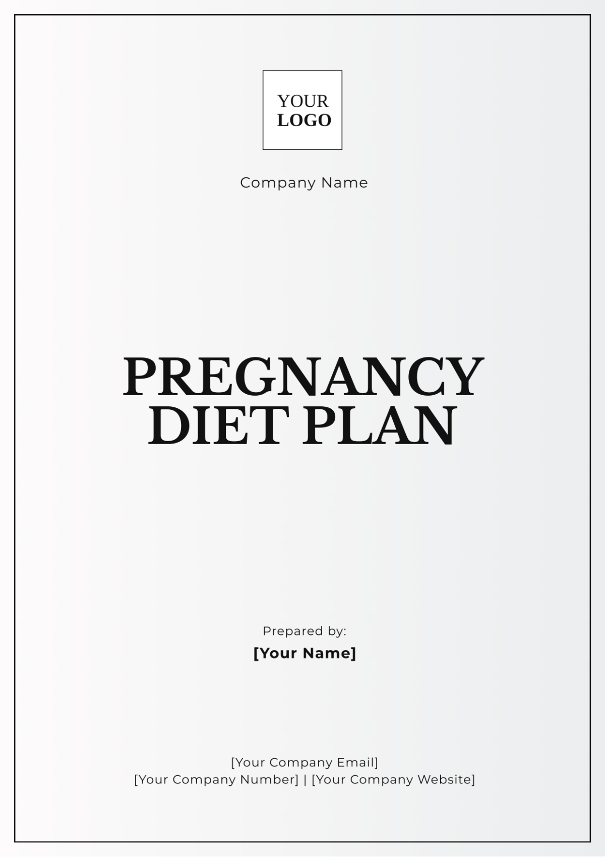 Pregnancy Diet Plan Template - Edit Online & Download