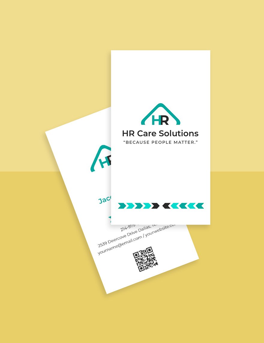 HR Admin Business Card Template