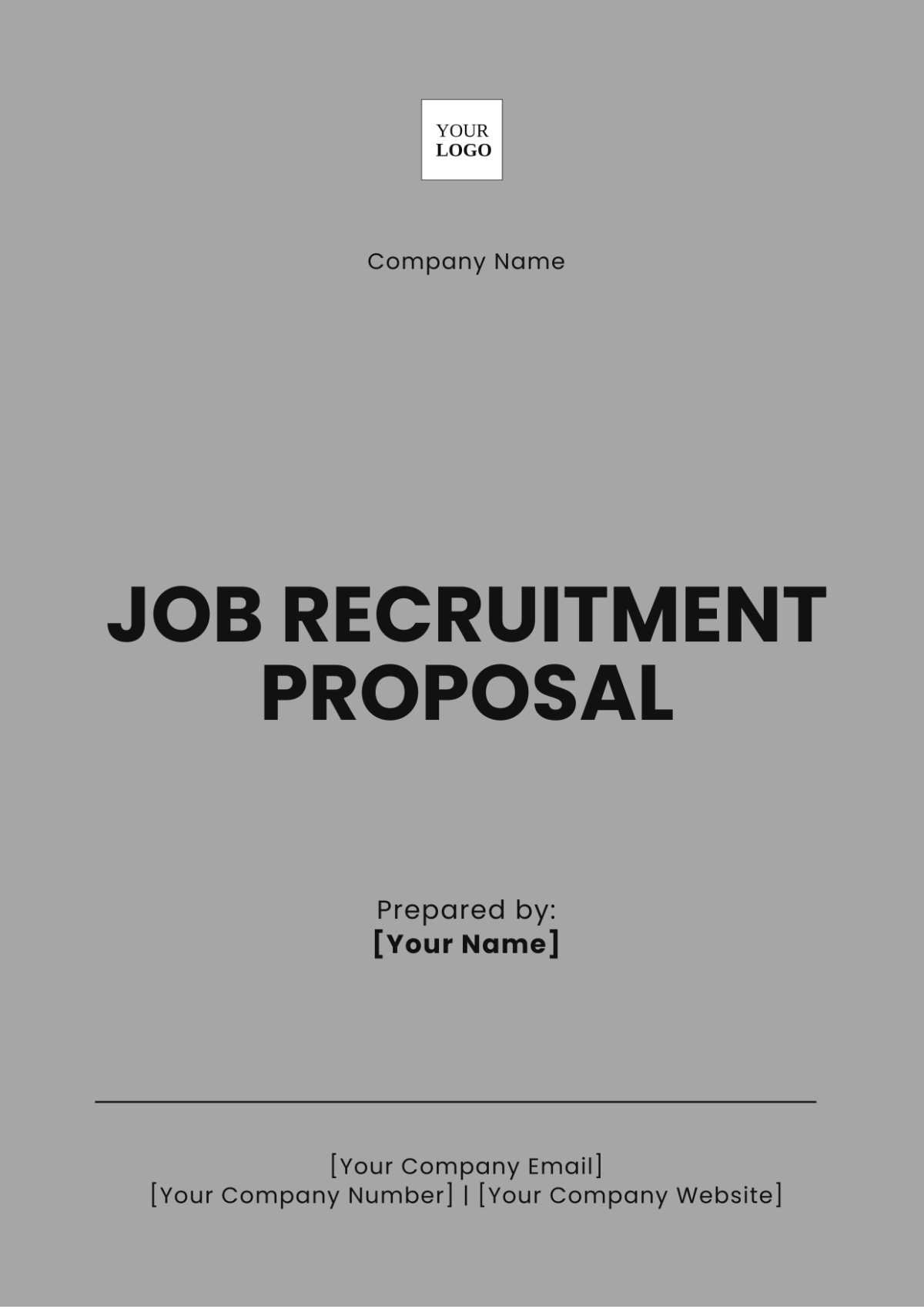 Job Recruitment Proposal Template - Edit Online & Download