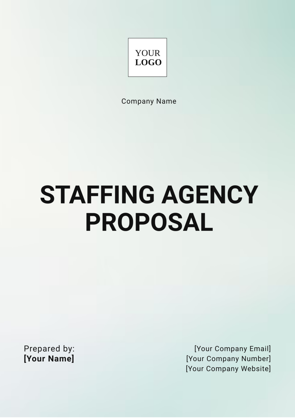 Staffing Agency Proposal Template - Edit Online & Download