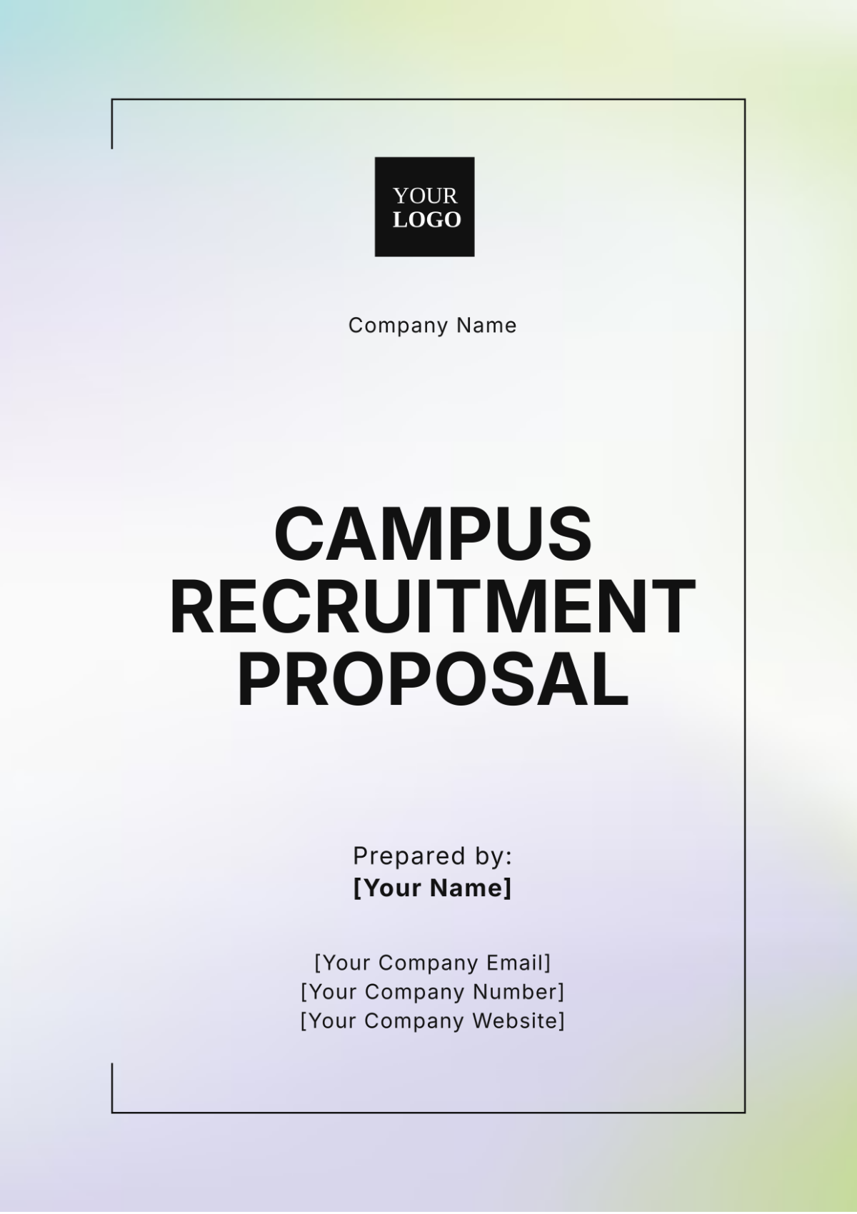 Campus Recruitment Proposal Template - Edit Online & Download