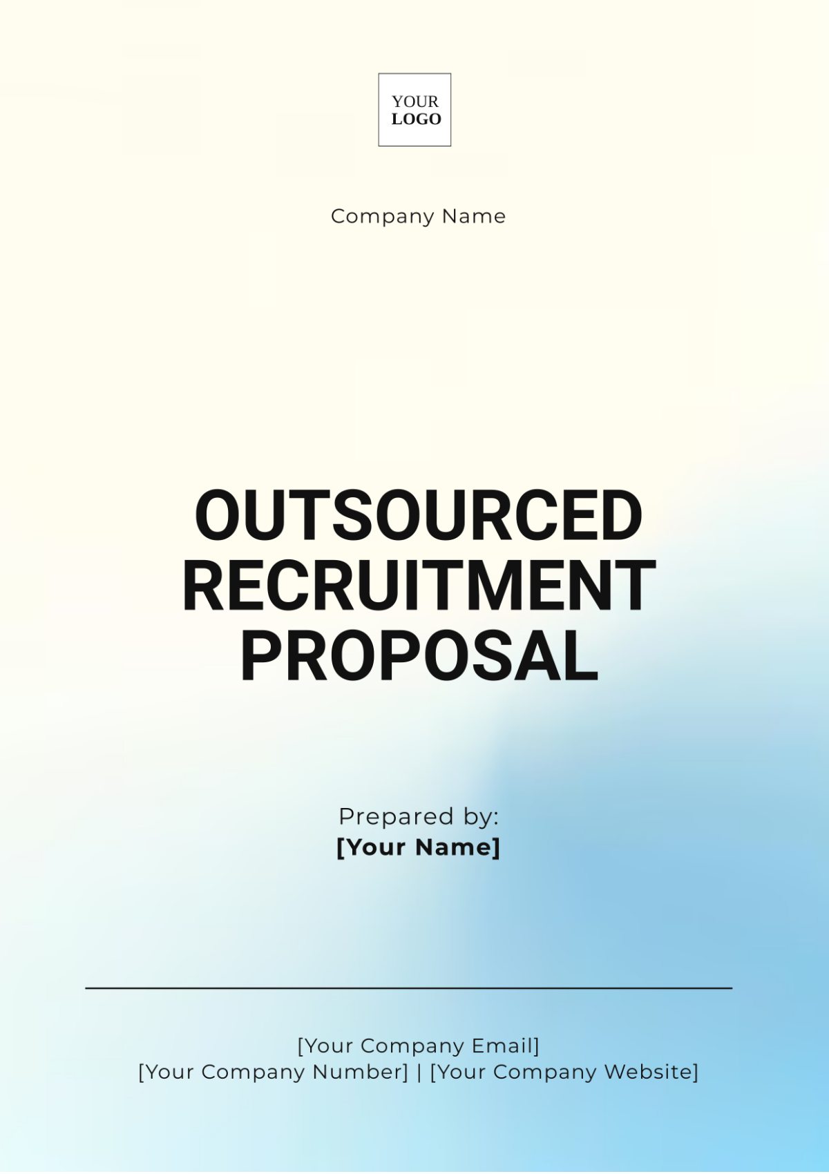 Outsourced Recruitment Proposal Template