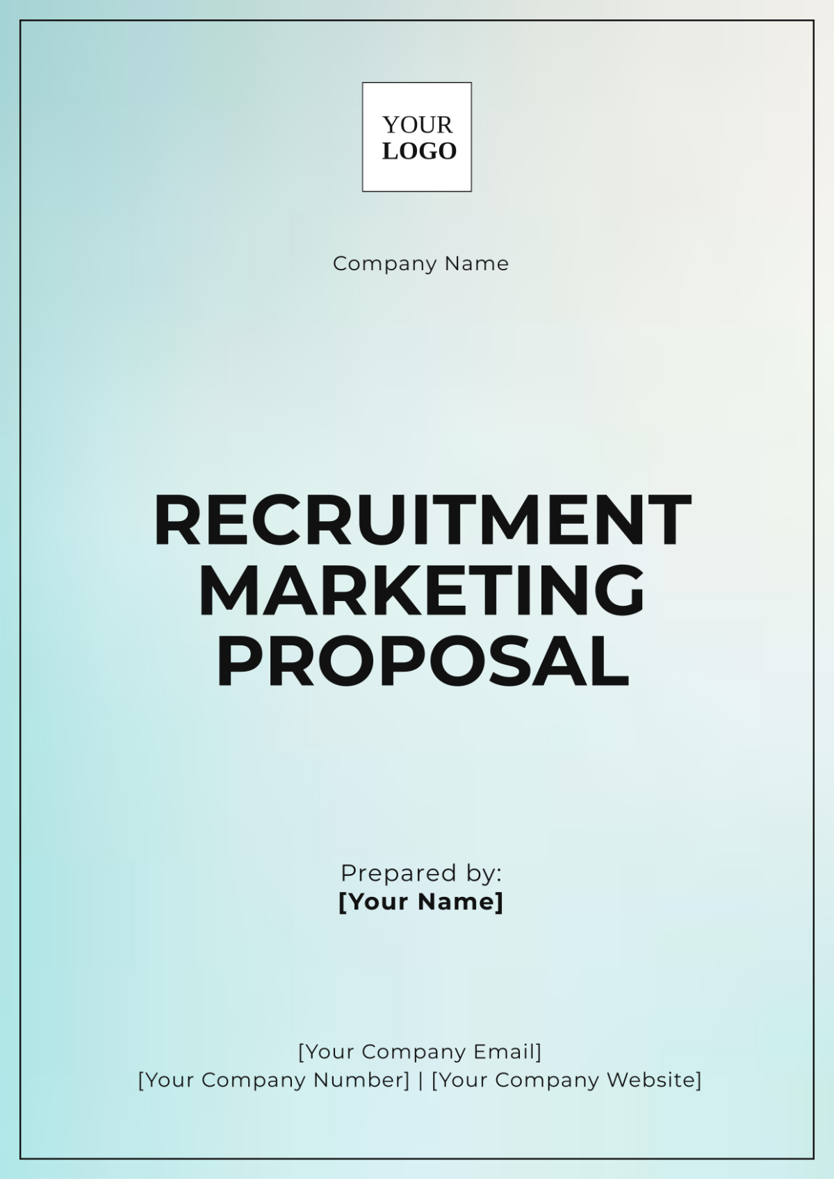 Recruitment Marketing Proposal Template - Edit Online & Download