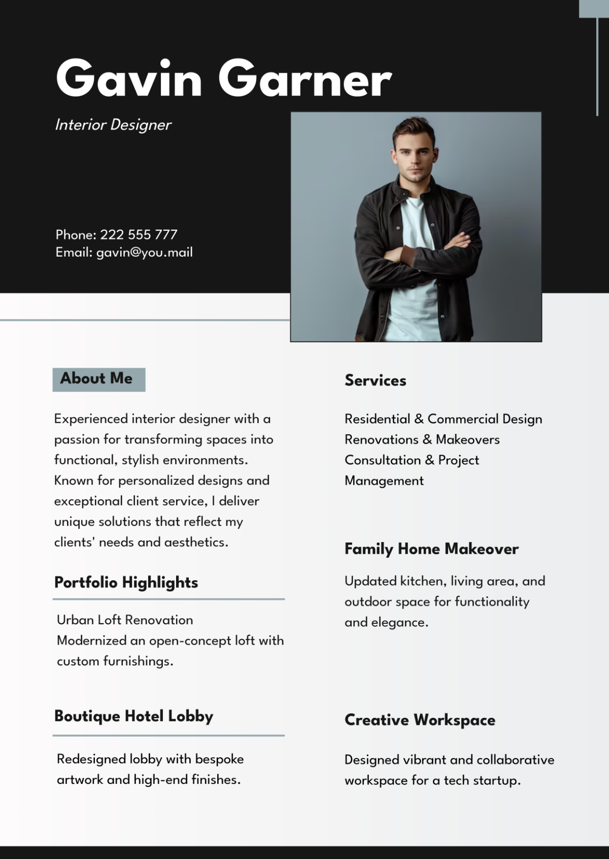 Portfolio Profile Template - Edit Online & Download