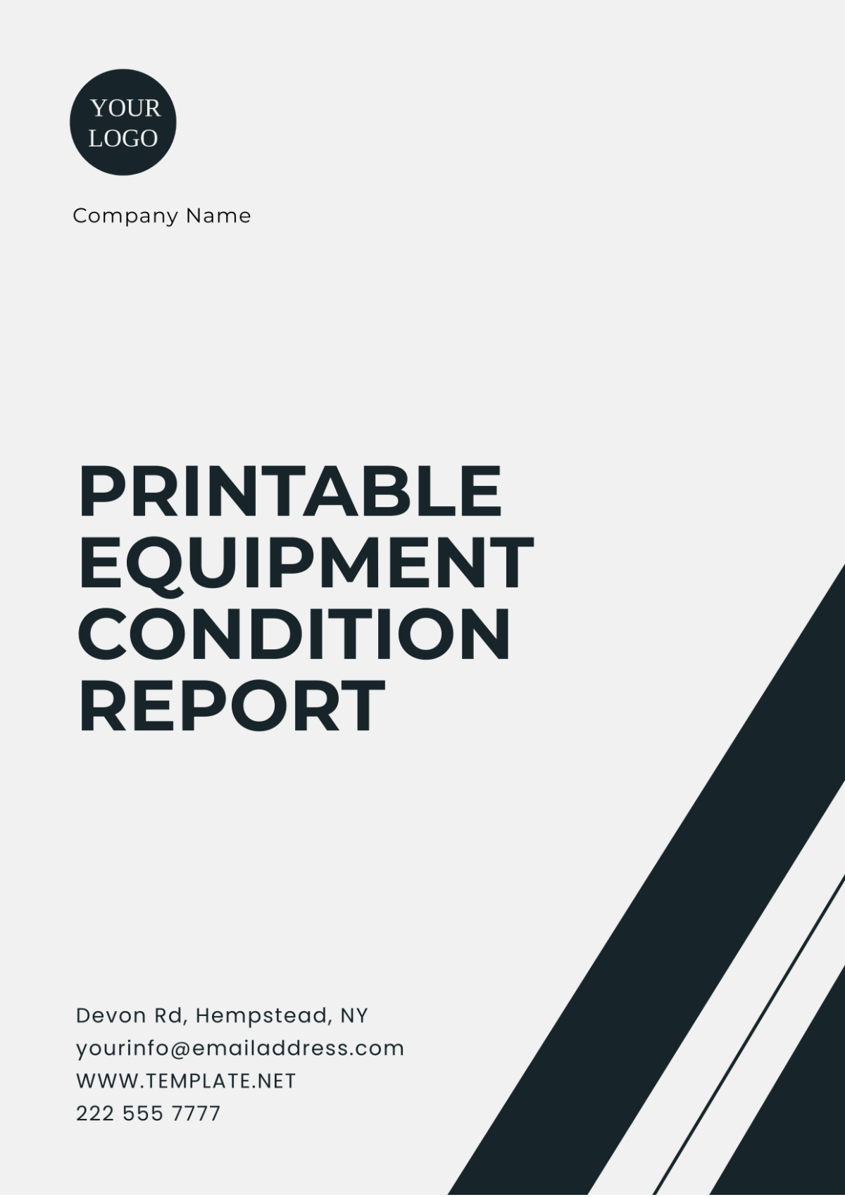 Printable Equipment Condition Report Template - Edit Online & Download