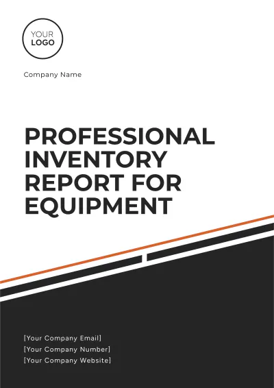 Free Professional Inventory Report for Equipment Template to Edit Online