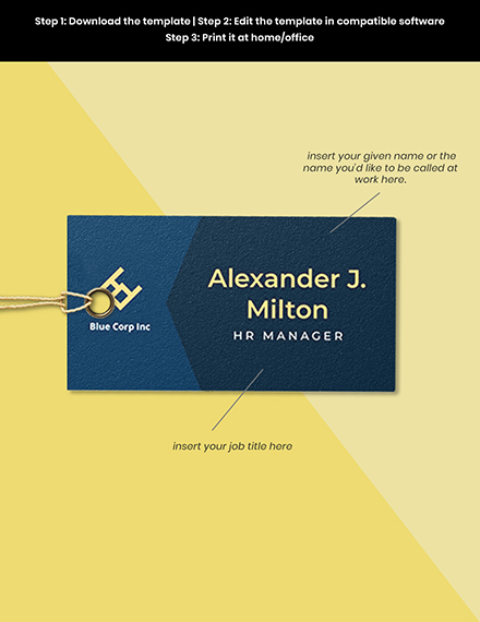 Free Desk Name Template Google Docs Illustrator Word Apple Pages Psd Template Net