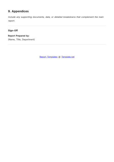 Free IT Equipment Report Layout Template to Edit Online