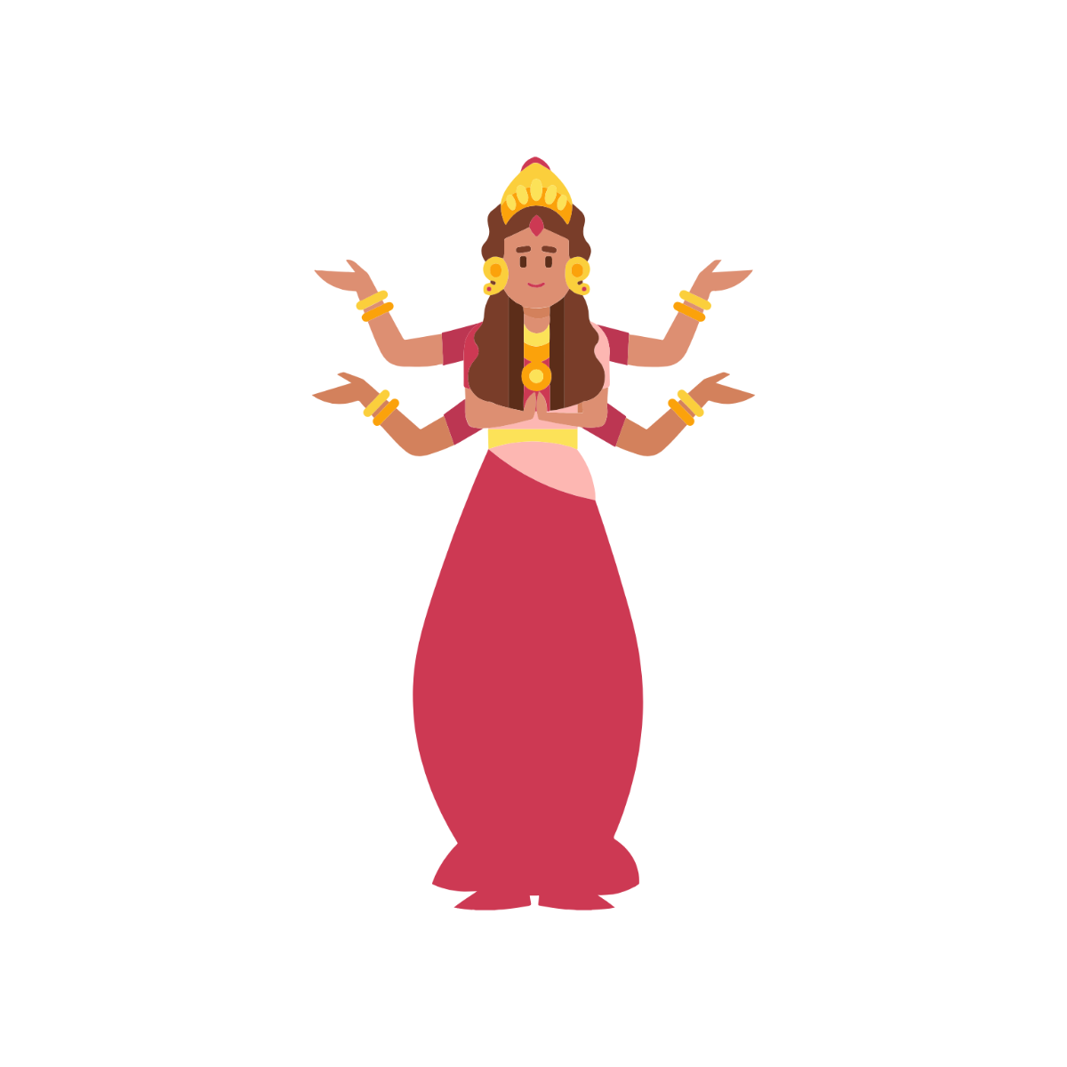 Goddess Durga Clipart  - Edit Online | Template.net