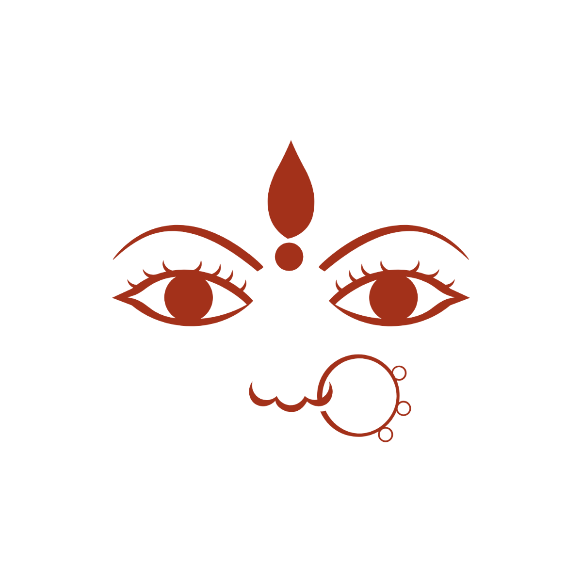 Durga Face Clipart  - Edit Online | Template.net