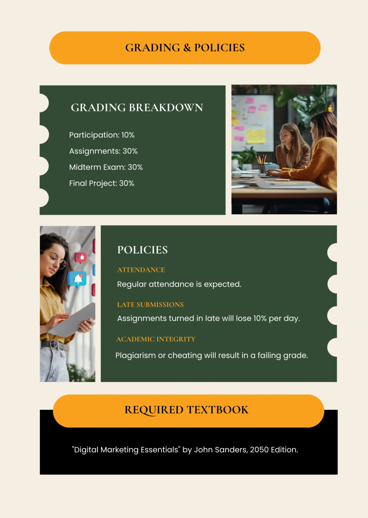 Free Infographic Syllabus Template to Edit Online