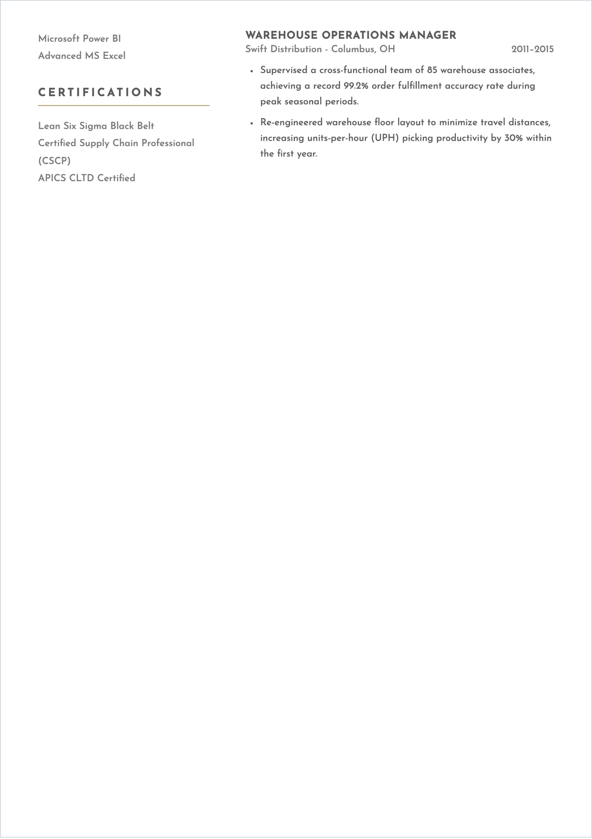 Free Skill-Based Professional ATS Resume Template, AI Resume Builder