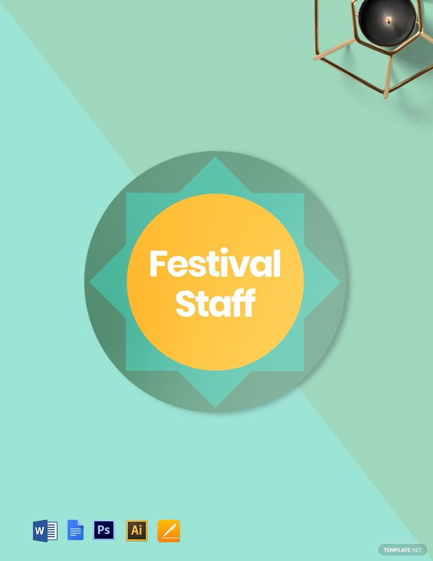Free Festival Badge (Round) Template