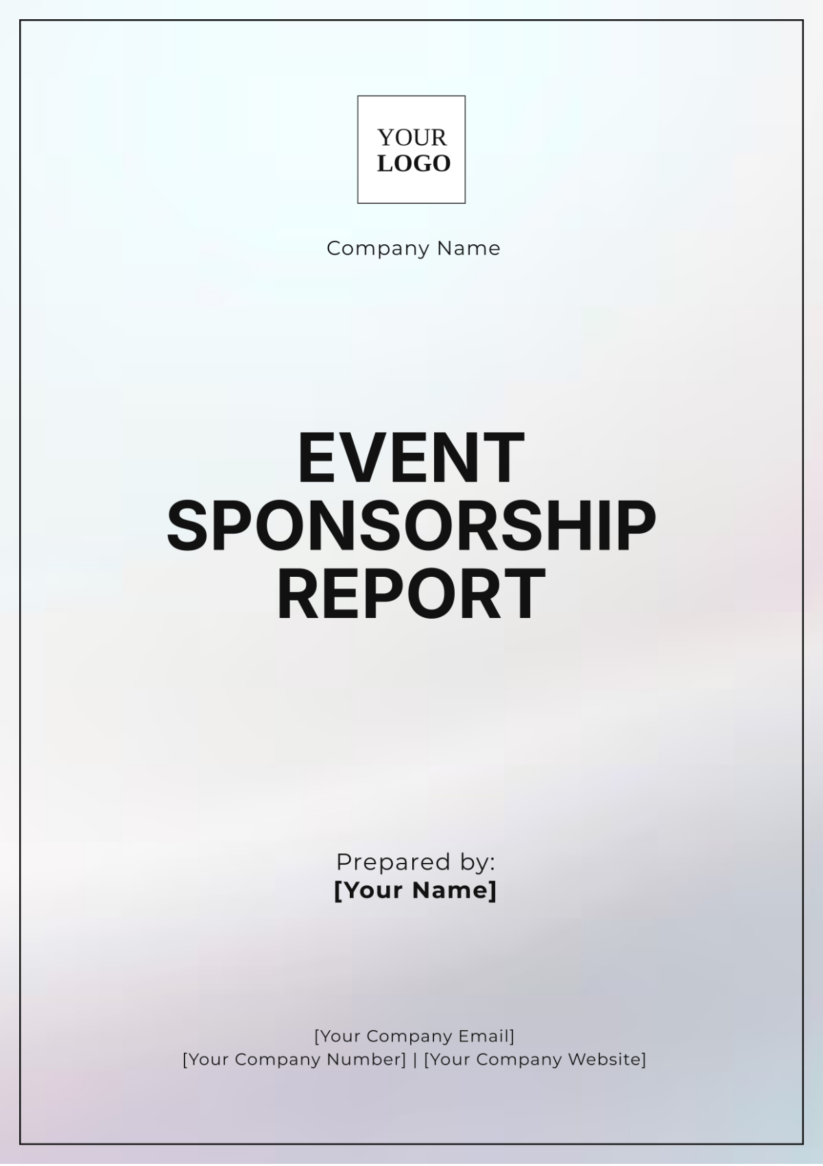 Free Event Sponsorship Report Template