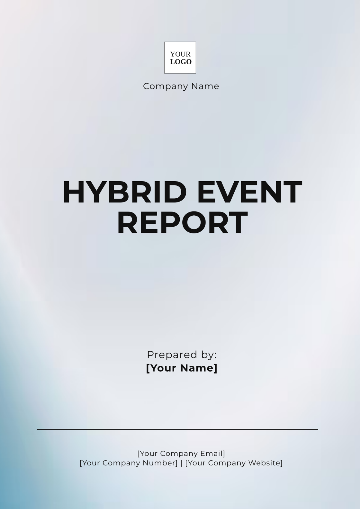 Free Hybrid Event Report Template