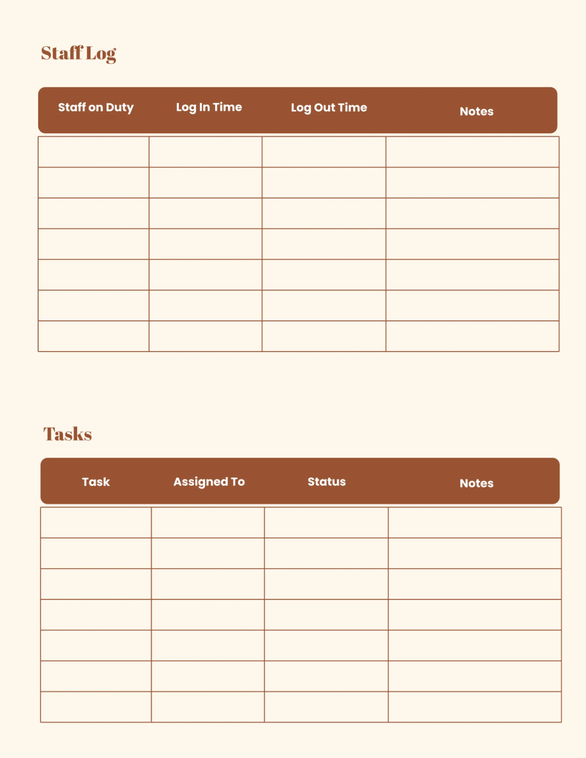Free Boutique Planner Template to Edit Online
