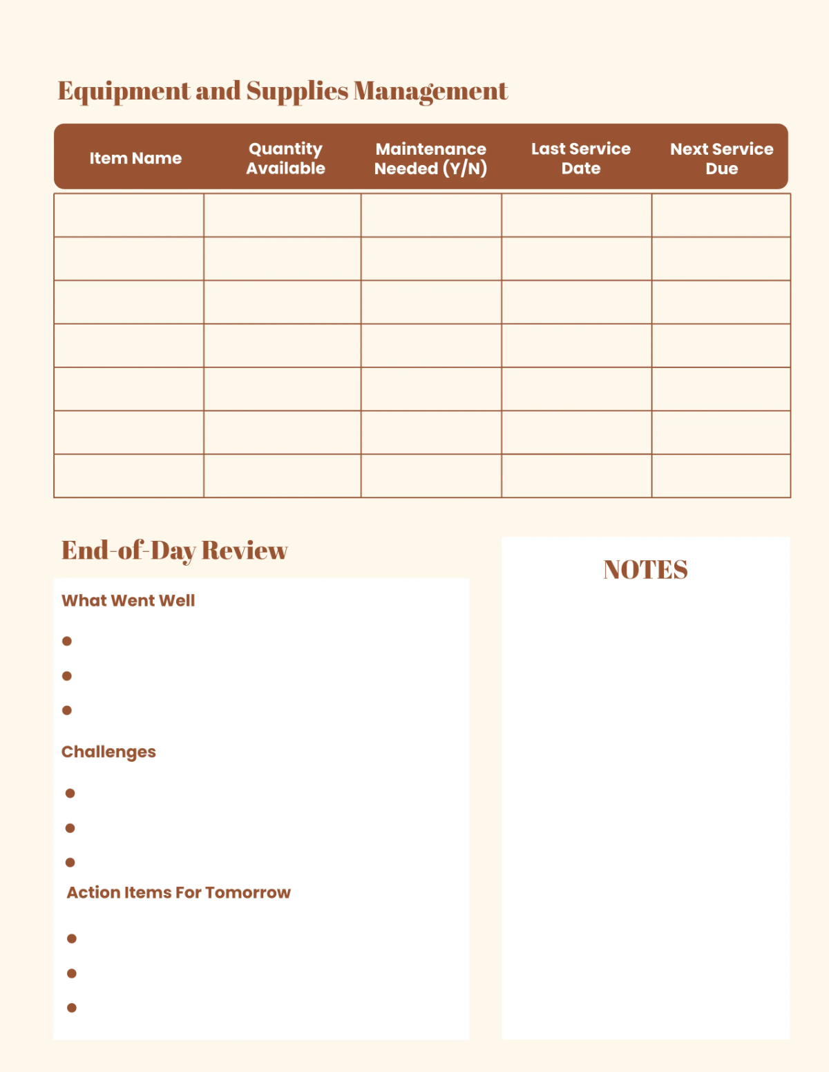 Free Boutique Planner Template to Edit Online