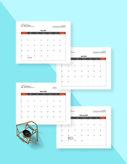 Free Sample HR Calendar Format