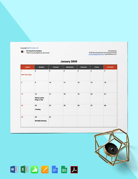 free newsletter template with calendar for imac
